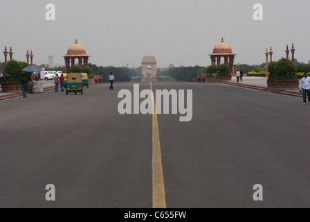 La porte de l'Inde, Coronation Park, New Delhi, Inde. Banque D'Images