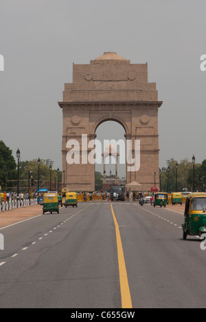 La porte de l'Inde, Coronation Park, New Delhi, Inde. Banque D'Images