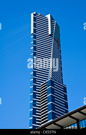 La célèbre Tour Eureka Bâtiment gratte-ciel en Australie Victoria Melbourne Southbank Banque D'Images