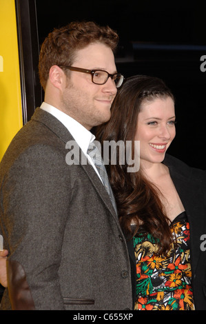 Seth Rogen, Lauren Miller aux arrivées pour Paul Premiere, le Grauman's Chinese Theatre, Los Angeles, CA, 14 mars 2011. Photo par : Michael Germana/Everett Collection Banque D'Images