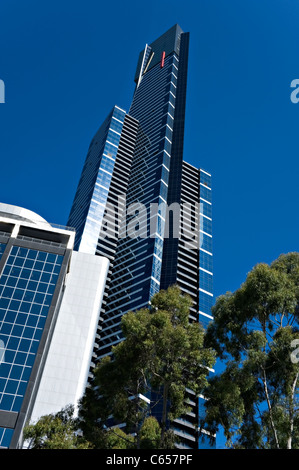 La célèbre Tour Eureka Bâtiment gratte-ciel en Australie Victoria Melbourne Southbank Banque D'Images