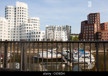 Port des Médias, Düsseldorf, Allemagne Banque D'Images