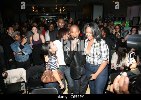 Jamie Foxx lors d'une apparition publique pour Jamie Foxx meilleure nuit de ma vie et la lecture de l'Album Q&A, Samsung Experience Store au moment Banque D'Images