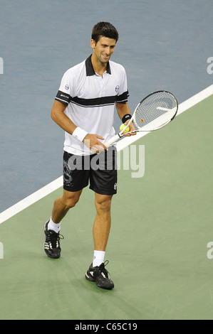 Novak Djokovic au tournoi de tennis US Open 2010 Finale Match masculin, Arthur Ashe Stadium, New York, NY Le 13 septembre 2010. Photo par : Rob riche/Everett Collection Banque D'Images