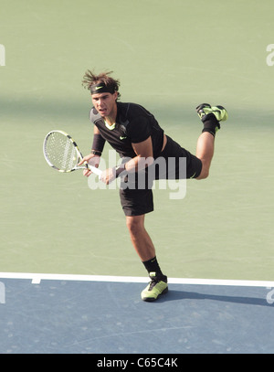 Rafael Nadal au tournoi de tennis US Open 2010 Finale Match masculin, Arthur Ashe Stadium, New York, NY Le 13 septembre 2010. Photo par : Rob riche/Everett Collection Banque D'Images