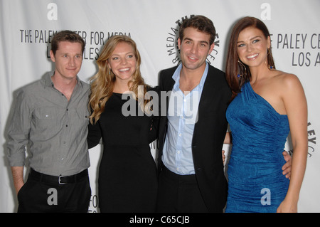 Kyle Killen, Eloise Mumford, James Wolk, Adrianne Palicki aux arrivées pour PaleyFest Automne 2010 FOX TV aperçu parti, le Paley Center for Media, Los Angeles, CA Septembre 13, 2010. Photo par : Michael Germana/Everett Collection Banque D'Images