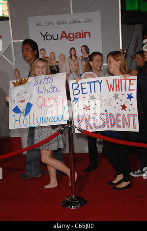 Arrivées à l'atmosphère pour vous revoir Premiere, El Capitan Theatre, Los Angeles, CA Septembre 22, 2010. Photo par : Michael Germana/Everett Collection Banque D'Images