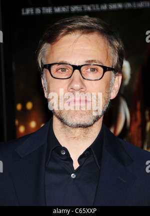 Christoph Waltz aux arrivées d'EAU POUR LES ÉLÉPHANTS Premiere, le Ziegfeld Theatre, New York, NY Le 17 avril 2011. Photo par : Desiree Navarro/Everett Collection Banque D'Images