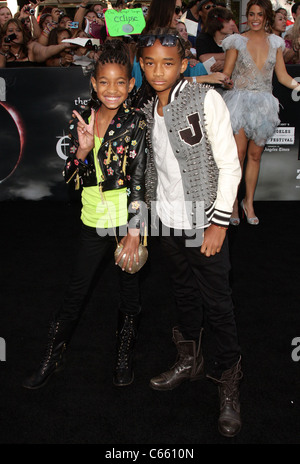 Willow Smith, Jaden Smith aux arrivées pour La Saga Twilight : ECLIPSE Premiere, Nokia Theatre L.A. Vivre, Los Angeles, CA, 24 juin 2010. Photo par : Adam Orchon/Everett Collection Banque D'Images