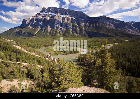 Hoodoos Rock Formation Banff National Park Banque D'Images