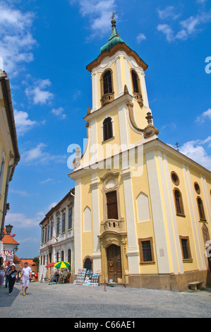 Fö ter place principale avec Blagovestenska church Église ville Szentendre au bord du Danube Hongrie Europe Banque D'Images