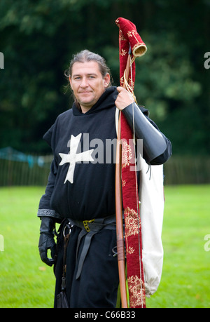 Fête médiévale dans le parc Verdin, Northwich Août 13e & 14e, avec l'histoire vivante des camps, Cheshire, Royaume-Uni Banque D'Images