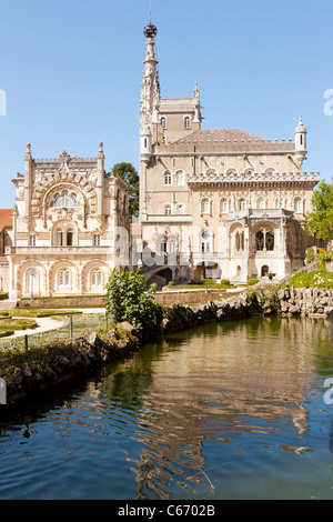 Façade de l'ancien palais gothique mealhada, Portugal Banque D'Images