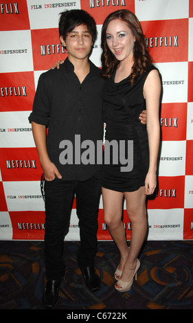 Lorenzo Henrie, Haley Ramm aux arrivées de l'GARÇONS WHEELER Los Angeles Film Festival (LAFF) Dépistage, Regal Cinemas à L.A. Vivre, Los Angeles, CA, 26 juin 2010. Photo par : Dee Cercone/Everett Collection Banque D'Images