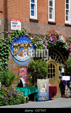 Sarastro Restaurant à Drury Lane, Covent Garden, Londres, Angleterre Banque D'Images