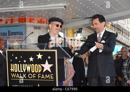 David Mamet, Joe Mantegna à la cérémonie d'intronisation pour l'étoile sur le Hollywood Walk of Fame Cérémonie pour Joe Mantegna, Hollywood Banque D'Images