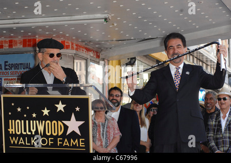 David Mamet, Joe Mantegna à la cérémonie d'intronisation pour l'étoile sur le Hollywood Walk of Fame Cérémonie pour Joe Mantegna, Hollywood Banque D'Images