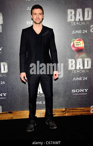 Justin Timberlake aux arrivées pour mauvais enseignant Premiere, le Ziegfeld Theatre, New York, NY 20 juin 2011. Photo par : Lee/Everett Banque D'Images