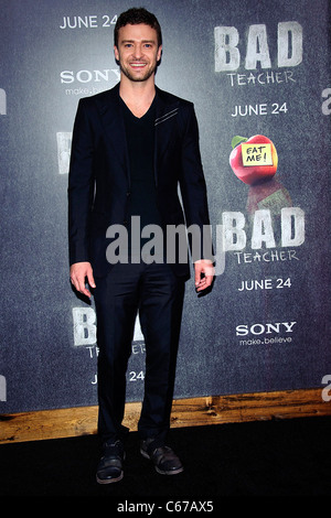 Justin Timberlake aux arrivées pour mauvais enseignant Premiere, le Ziegfeld Theatre, New York, NY 20 juin 2011. Photo par : Lee/Everett Banque D'Images