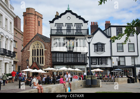 16e siècle Mol's Coffee House, près de la Cathédrale, Exeter, Devon, Angleterre, Royaume-Uni Banque D'Images