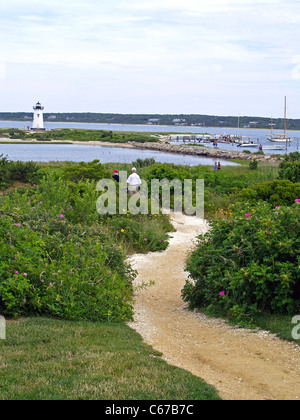 Edgartown Lighthouse, Martha's Vineyard, Massachusetts Banque D'Images