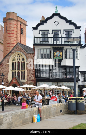 16e siècle Mol's Coffee House, près de la Cathédrale, Exeter, Devon, Angleterre, Royaume-Uni Banque D'Images