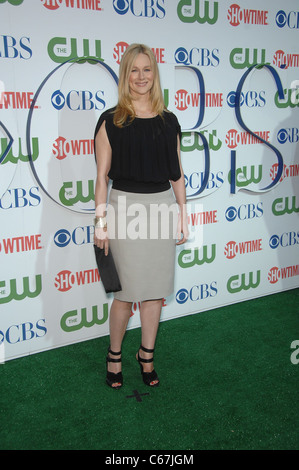 Laura Linney aux arrivées pour CBS, The CW et Showtime TCA Summer Press Tour Party, Beverly Hilton Hotel, Los Angeles, CA Banque D'Images