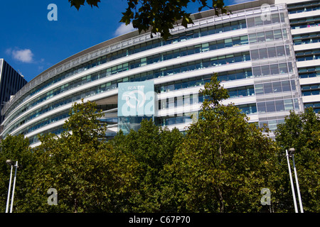 Bâtiment de l'administration de l'entreprise de la RATP, Quai de la Rapée,Paris,France Banque D'Images