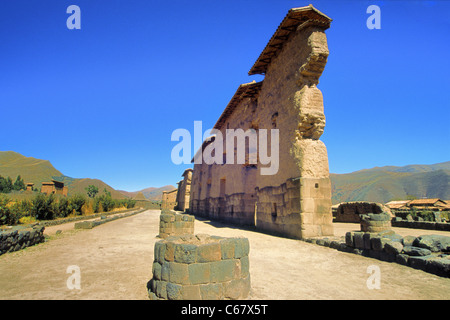 Raqchi (temple de Wiracocha), Pérou. Banque D'Images