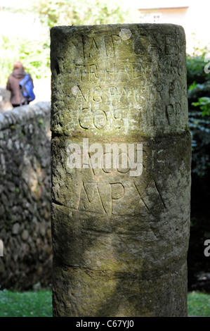 Étape importante à réplique fort romain de Vindolanda , près de mur d'Hadrien, UK Banque D'Images