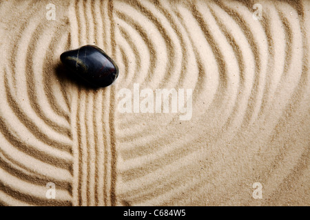 Un tourbillon de sable circulaire résumé texture de fond Banque D'Images