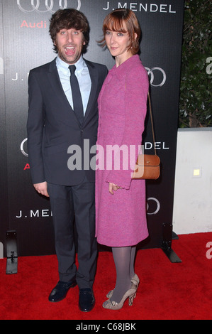 Simon Helberg, Jocelyn Towne aux arrivées de Audi Golden Globes Party de lancement du programme de la semaine, l'Cecconi, Los Angeles, CA 9 janvier 2011. Photo par : Jody Cortes/Everett Collection Banque D'Images