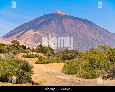 Le Mont Teide dans le parc national de Tenerife, Îles Canaries Espagne Europe Banque D'Images