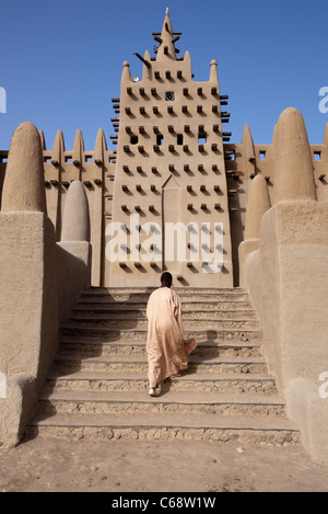 La grande mosquée de Djenné au Mali Banque D'Images