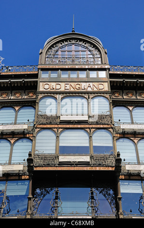 Bruxelles, Belgique. L'Art Nouveau bâtiment Old England (Rue Montagne de la Cour, n° 2) musée des instruments de musique Banque D'Images