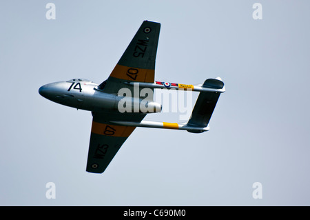 De Havilland Vampire à Sunderland air show Banque D'Images
