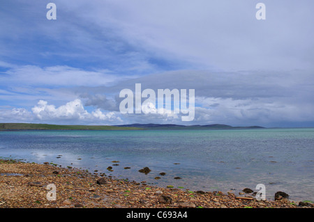 Baie de Quoys, à l'île de Hoy, Orcades, en Écosse. Banque D'Images