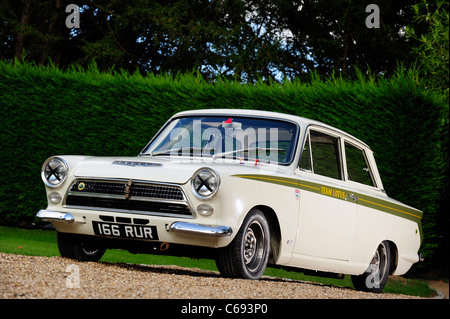 1963 Lotus Ford voiture ex works cortins Jim Clark, Trevor Taylor, Dan Gurney, Sir John Whitmore Banque D'Images