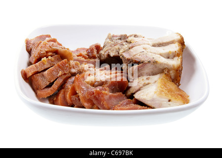 Assiette de porc au barbecue chinois Banque D'Images