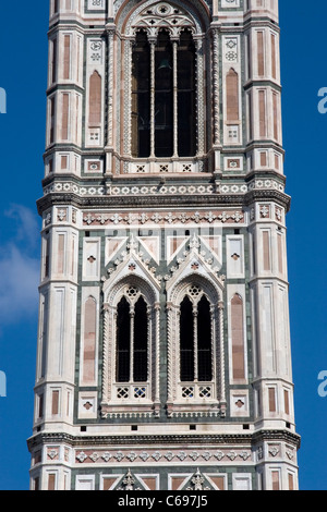 Le Campanile de Giotto - le clocher - Florence, Italie Banque D'Images