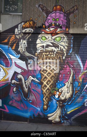 Bristol, Angleterre street art festival Grafetti, paysage urbain Banque D'Images