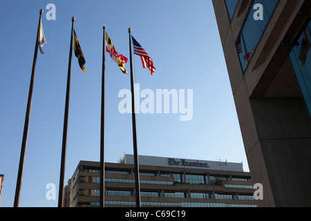 Une vue sur le siège de l'examinateur de Baltimore à Baltimore, Maryland Banque D'Images