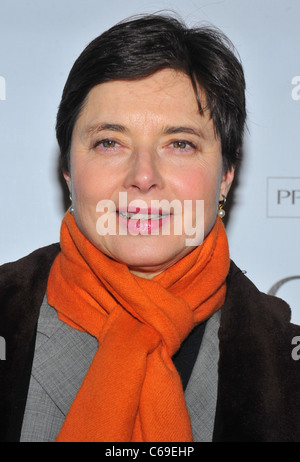 Isabella Rossellini présents pour Accueil première projection et Cocktail, Directors Guild of America (DGA), Théâtre Banque D'Images