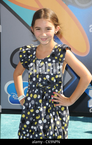 Rowan Blanchard aux arrivées de PHINEAS ET FERB : À TRAVERS LA 2ème dimension Premiere, El Capitan Theatre, Los Angeles, CA Août Banque D'Images