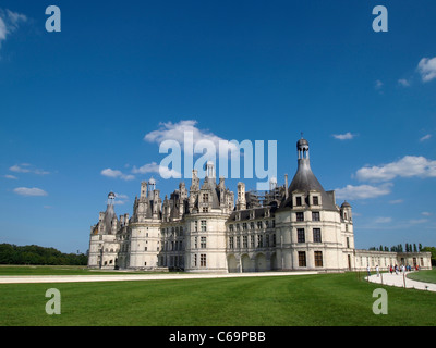 Château Royal de Chambord, Loire, France Banque D'Images