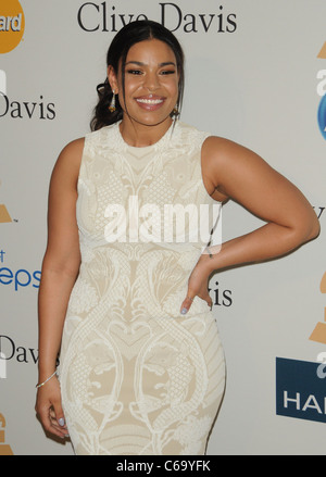 Jordin Sparks en présence de Clive Davis et de l'Académie de l'enregistrement de 2011 du Gala Pre-Grammy, le Beverly Hilton Hotel, Beverly Banque D'Images