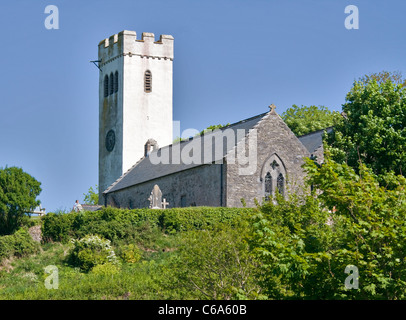 St James Church, Château de Manorbier, Pembrokeshire, Pays de Galles Banque D'Images