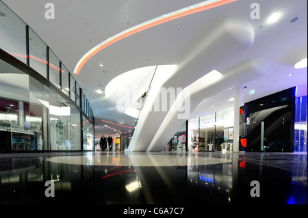 Galerie Zeil, l'architecture moderne, créative, Frankfurt am Main, Hesse, Germany, Europe Banque D'Images