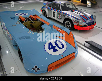 Porsche 908/03 Spyder au musée Porsche à Stuttgart, Allemagne Banque D'Images