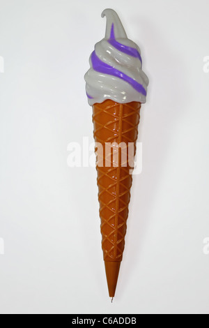 Ice cream cone 5 point en forme de crayon Banque D'Images
